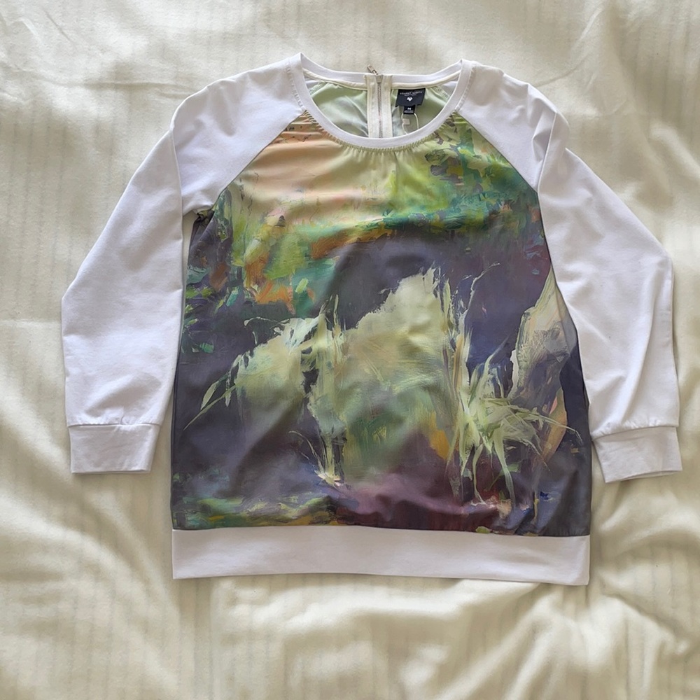 NWT Against Nudity Long Sleeve Monet-like T-Shirt